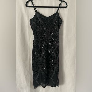 Black beaded dress